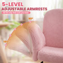 Advwin Cross-Legged Desk Chair with Adjustable Arms