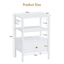 Advwin LED Bedside Tables with Fabric Drawer Set of 2