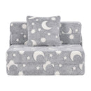 Advwin 3-in-1 Toddler Folding Sofa Bed with Pillow