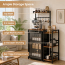 Advwin 5 Tier Mini Fridge Shelf w/ Ample Storage & Hooks