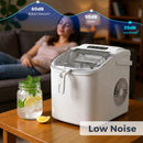 Advwin 12KG Self-Cleaning Ice Makers with Handle White