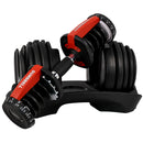 Advwin 24kg Adjustable Anti-Slip Handle Dumbbell
