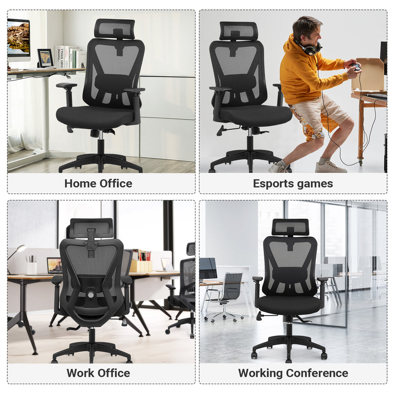 Advwin Ergonomic Office Chair Mesh High Back Desk Chair