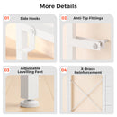 Advwin Fabric Drawer Dresser with Hanging Rack