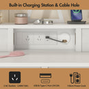 Adwin Dressing Table Stool Set with Mirror Charging Station