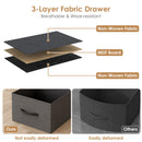 Advwin Tall Dresser for Bedroom with Adjustable Feet