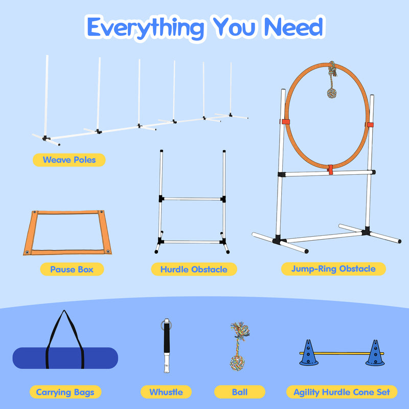 Advwin Agility Training Equipment for Dogs