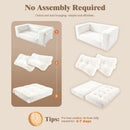 Advwin Folding Sofa Bed  Fold Out Corduroy Sleeper Couch