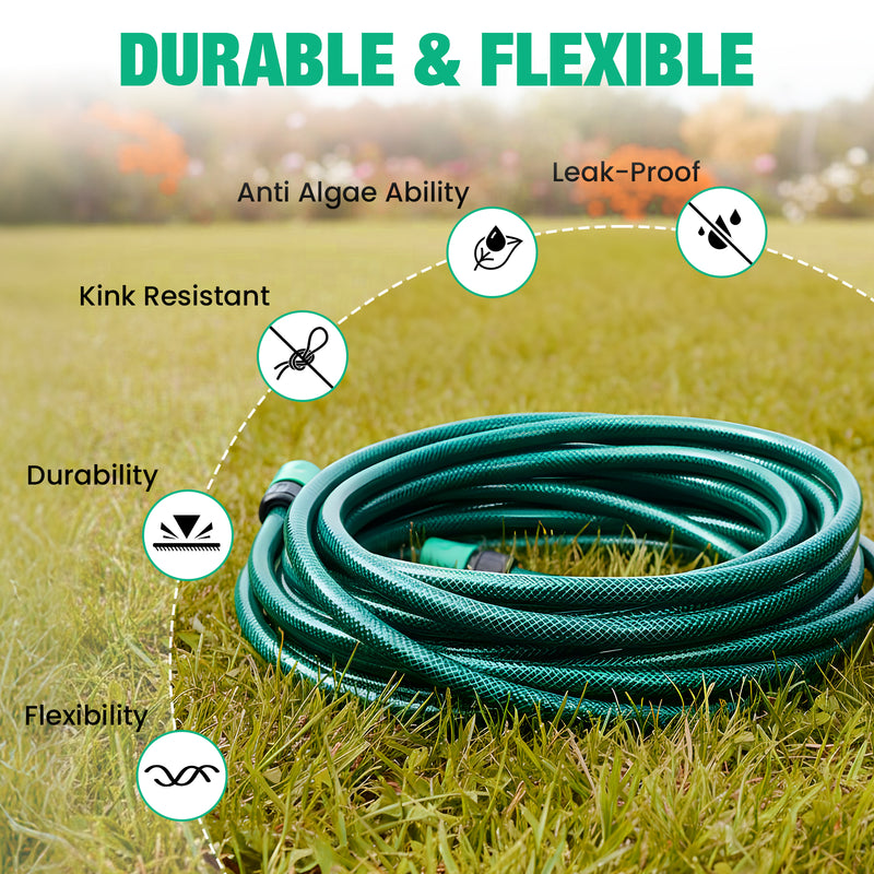 Advwin Garden Hose 15m/50FT Water Hose with Nozzle