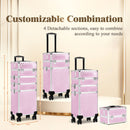 Advwin 4 in 1 Makeup Trolley Case Large Capacity