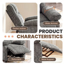 Advwin Recliner Chair Electric Adjustable backrest and footrest Grey