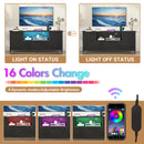 Advwin 140cm TV Cabinet with RGB LED Light Black (Pre-Order)