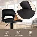 Advwin Set of 4 Bar Stools Adjustable Swivel Black