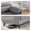 Advwin 2-Seater Velvet Fabric Loveseat Sofa 120cm