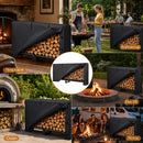 Advwin 7.5FT Firewood Rack with 600D Oxford Cover