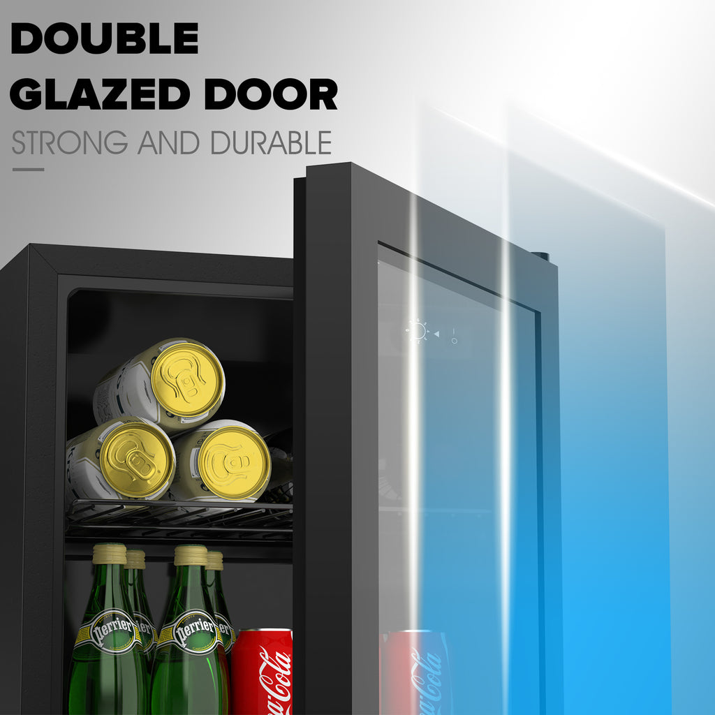 Glass bar fridge for sale deals