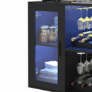 Advwin Sideboard Buffet Cabinet with LED Lights