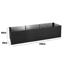 Advwin Raised Garden Bed Galvanised Steel Planter