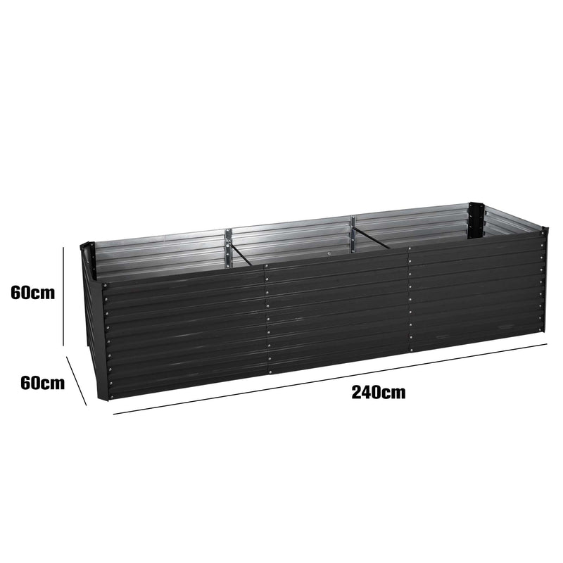 Advwin Raised Garden Bed Galvanised Steel Planter