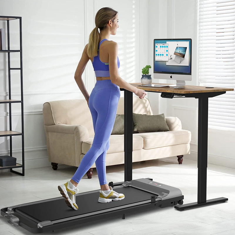 Advwin Walking Pad Treadmill Fitness Foldable Gray