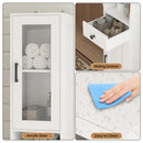Advwin 170cm Tall Slim Bathroom Storage Cabinet