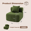 Advwin Armless Modular Sofa Corduroy Cloud Chair