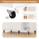 Advwin Kitchen Island Cart on Wheels with Charging Station