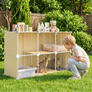 Advwin 2 Doors Indoor Cat Cage with Litter Box