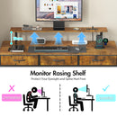 Advwin 120cm Gaming Desk with LED Lights & Drawers