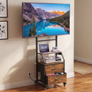 Advwin Mobile Rolling TV Stand w/ Wheels for 32‑55 Inch TV