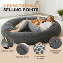 Advwin Human-Size Dog Bed 168x152x20.5cm Fits Adult and Pet