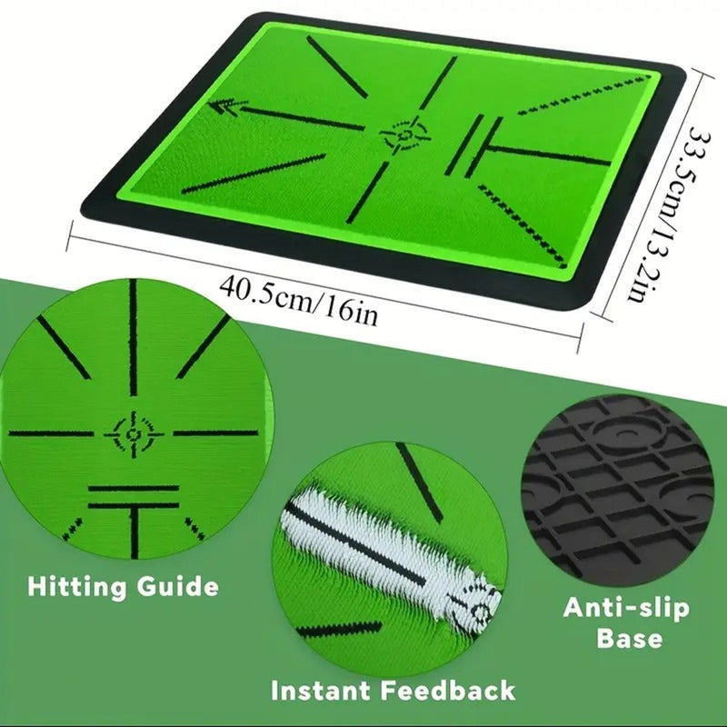 Advwin 3-in-1 Golf Practice Mat – Rough Turf