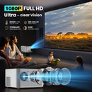 Advwin 1080P Smart Projector WiFi6 & BT5.0 150" Screen