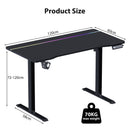 Advwin Height Adjustable Gaming Standing Desk w/ RGB Lights