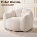 Advwin Petal Shaped Corduroy Bean Bag Chair