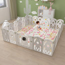 Advwin Foldable Baby PlayPen Grey