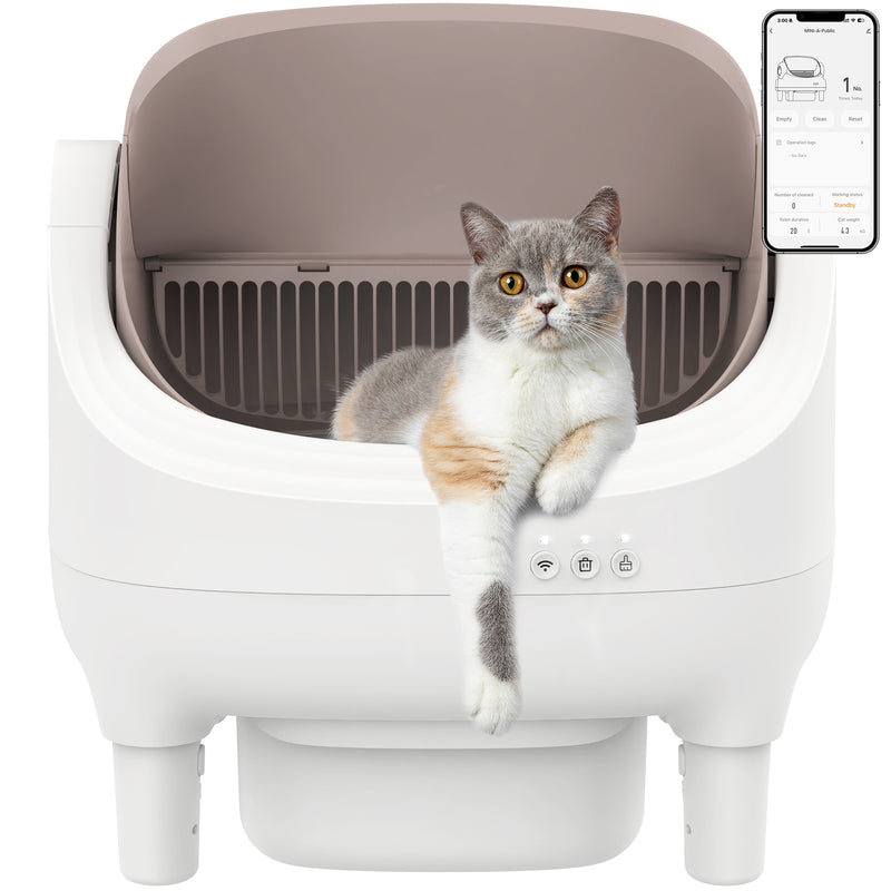 Advwin Open Top Automatic Self Cleaning Cat Litter Box