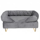 Advwin Elevated Dog Sofa Bed with Soft Velvet Cushion