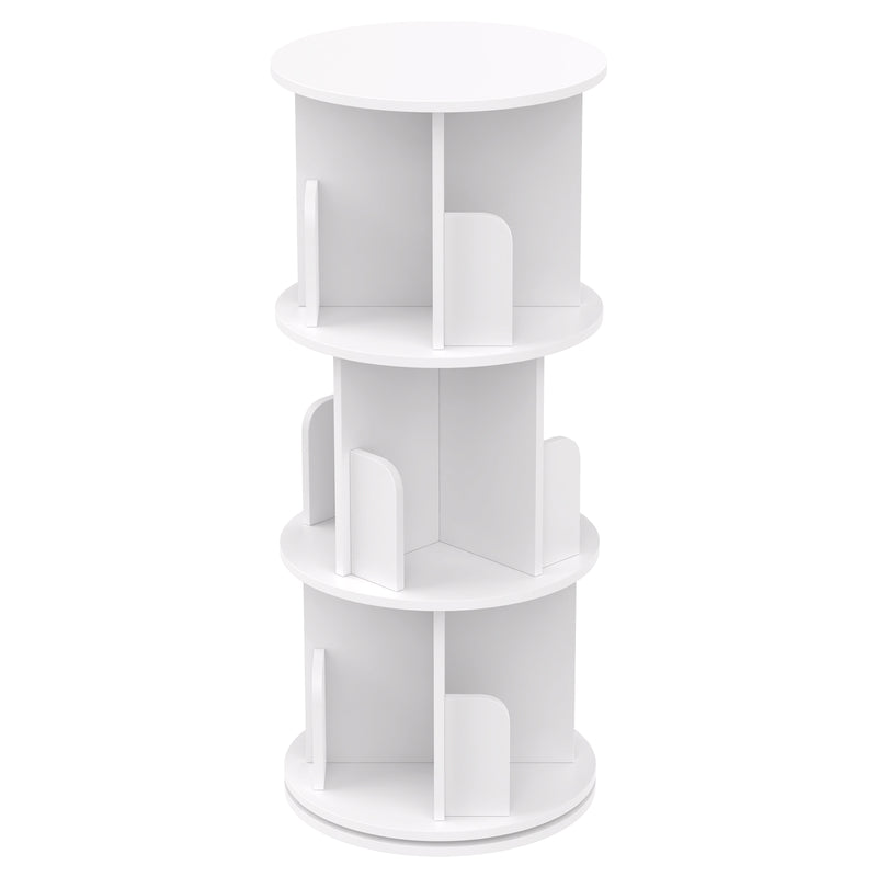 Advwin 3-Tier Rotating 360° Bookshelf Organizer