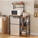 Advwin 5 Tier Mini Fridge Shelf w/ Ample Storage & Hooks