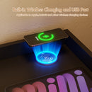 Advwin Bedside Table Wireless Charging Station Black