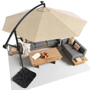 Advwin 3m Offset Hanging Cantilever Umbrella with Umbrella Base