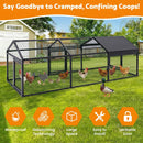 Advwin Metal Chicken Coop with 3 Lockable Doors
