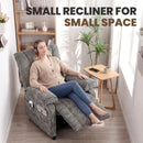 Advwin Recliner Chair Electric Adjustable backrest and footrest Grey