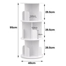 Advwin 3-Tier Rotating 360° Bookshelf Organizer