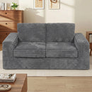 Advwin 162cm Loveseat Floor Sofa Corduroy Boneless Couch