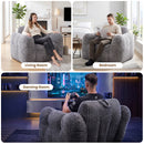 Advwin Bean Bag Chair Sofa w/ Armrests & Handle