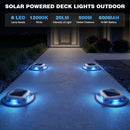 Advwin Solar Deck Lights  2 Color in 1 Driveway Lights
