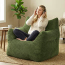 Advwin 83*90cm Corduroy Bean Bag Chair with Backrest