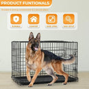 Advwin Dog Cage Crate Foldable Kennel 2 Doors